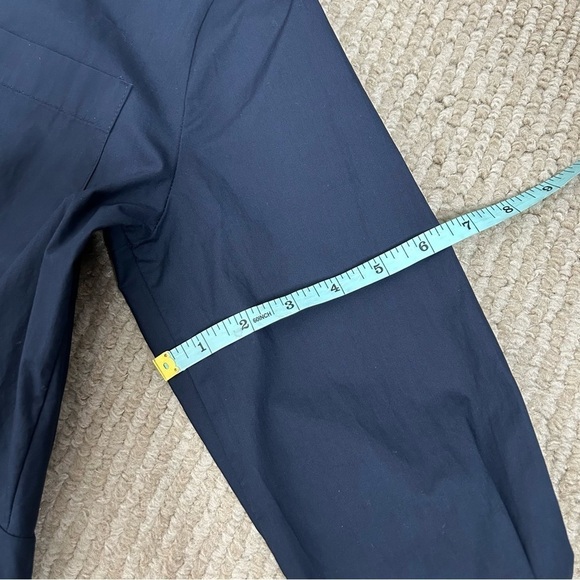 Chepè Navy Blue Cotton Button Down Lagenlook Maxi Dress - Picture 14 of 15